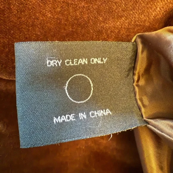 Vintage Prague Brown Velvet Belted Blazer Jacket - Women L - Picture 7 of 10